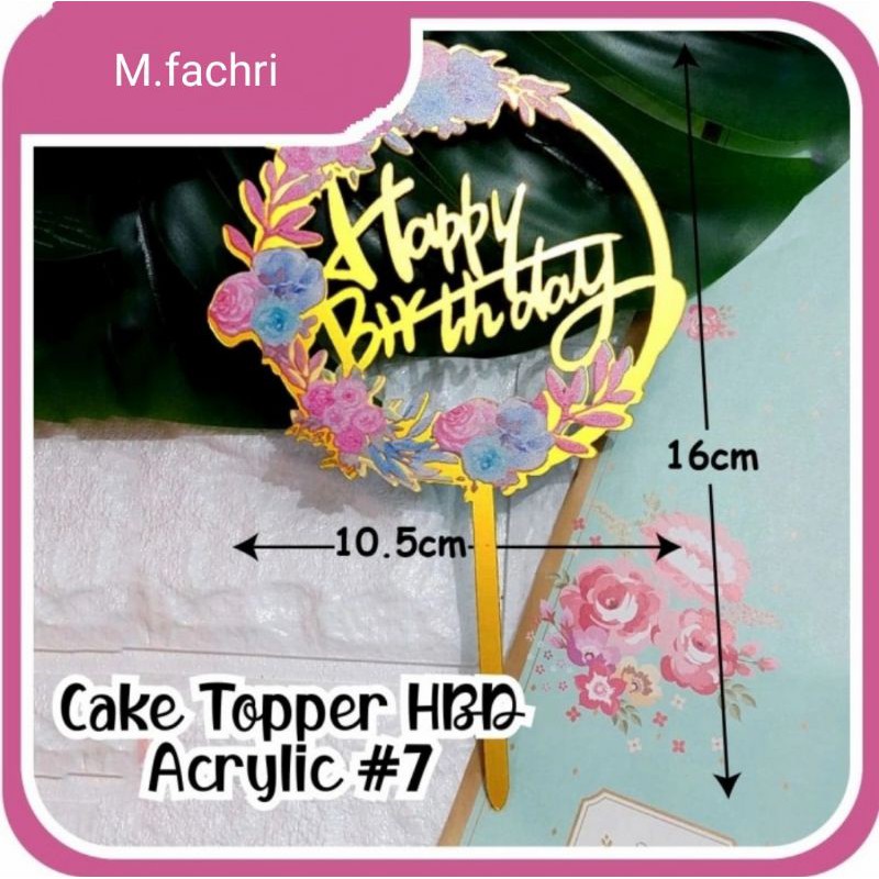 Topper HBD Acrylic#7