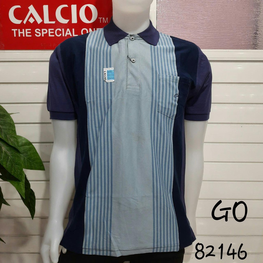 gos CALCIO+ 100% Original POLO SHIRT PRIA CASUAL Branded-BK2