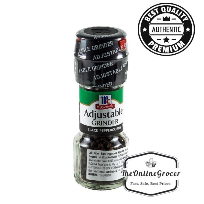 

Cuci Gudang Awal Tahun McCormick Black Peppercorns With Adjustable Grinder 35gr - Merica Promo Awal