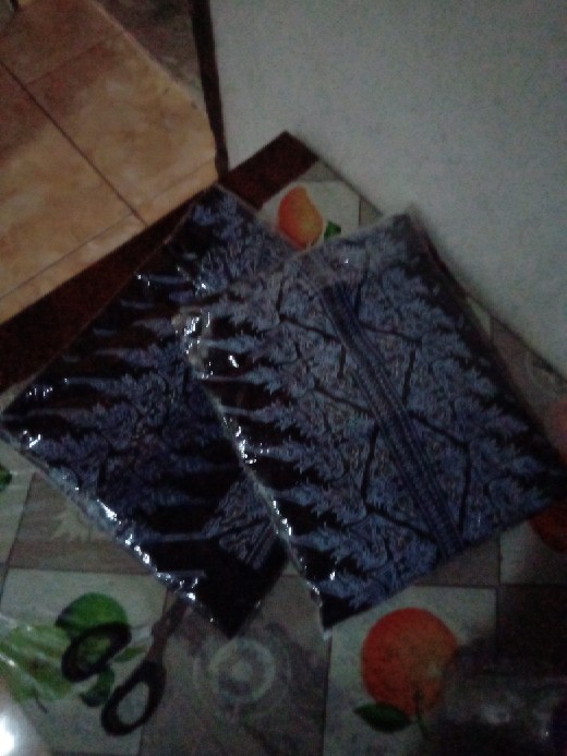 Batik Gamis Cardy Modang Ukuran Standar - Jumbo