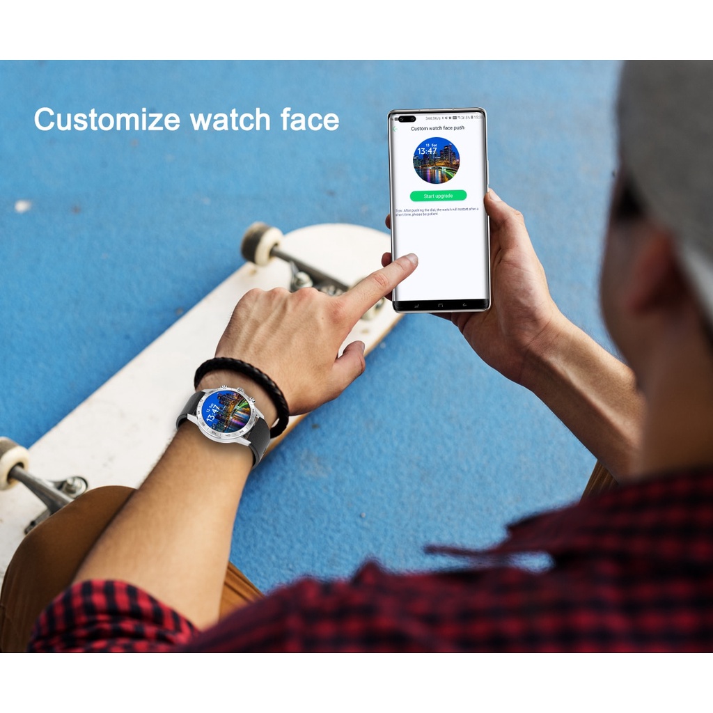 DT NO.1 KK70 DT70 Smart Watch Full Touch Screen Heart rate Monitor BT Call Smartwatch-8