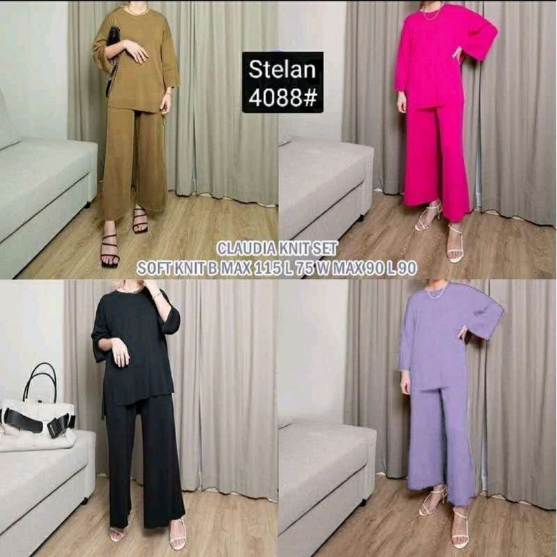 set atasan 4088/baju rajut/setelan wanita/baju impor