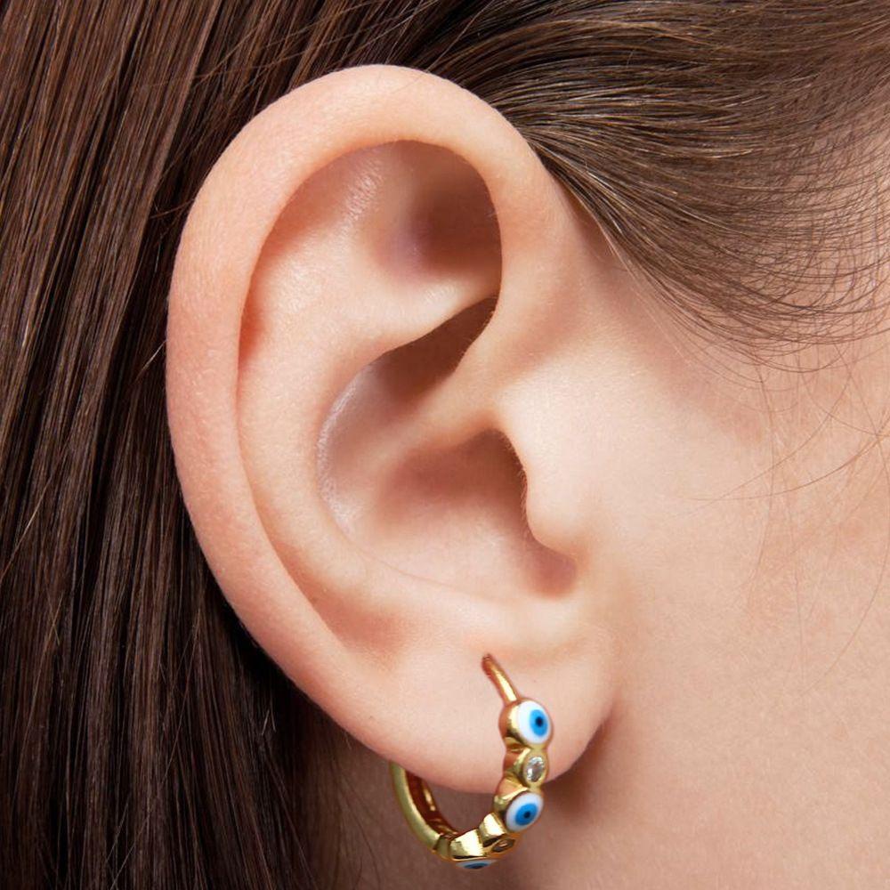 Mxbeauty Anting Hoop Wanita Retro Vintage Hati Lucu Mini Tembaga Gaya Korea Ear Buckle