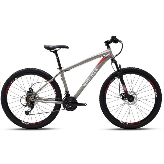 SEPEDA GUNUNG WIMCYCLE FALCON 27.5 INCH GREY SILVER