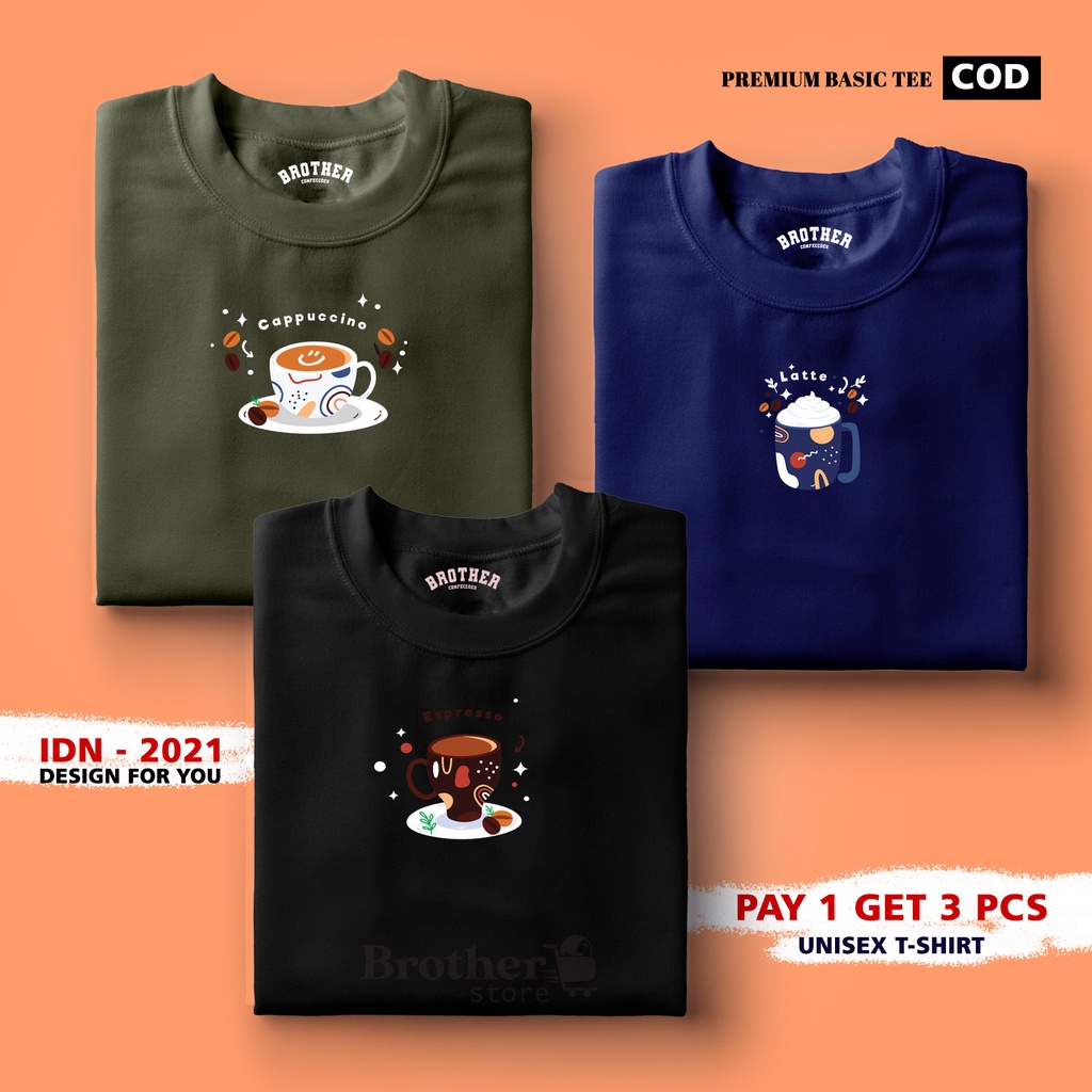 BUY 1 OR 3 PCS ( PROMO COD ) BROTHER STORE / Kaos Distro100% Catoon Combed 30s / ArticelBCLE