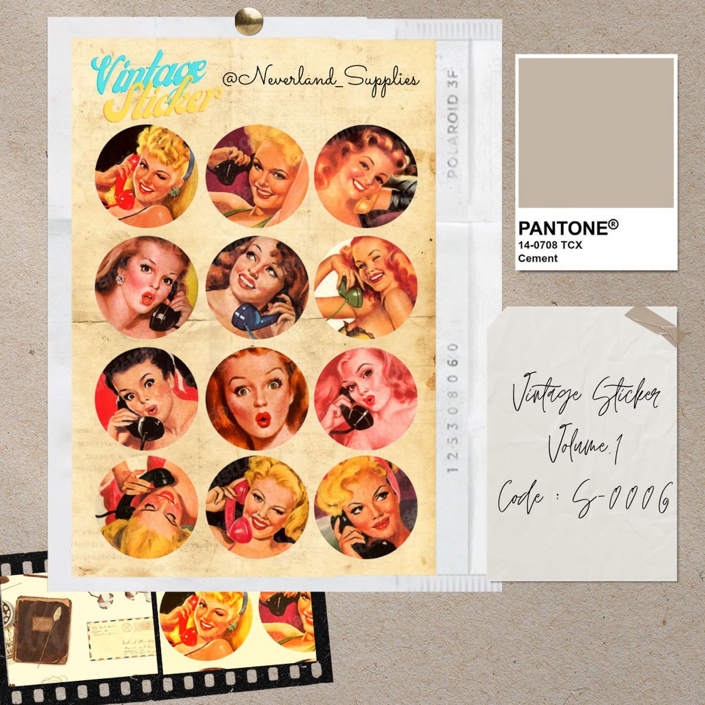 

Neverland Supplies Vintage Sticker Volume.1