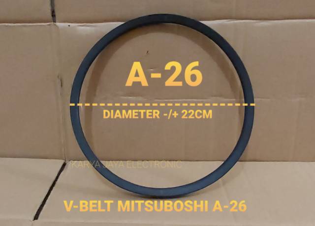 V-BELT VANBELT FANBELT MITSUBOSHI MESIN CUCI GRADE A (A23,A-26,A-27,A-28,A-29,A-32,A-33(A-820E)