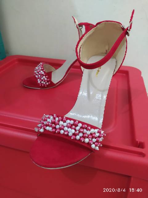 Bryan Custom Heels Wedding Prewedding Pesta Mutiara Mote (Bisa Custom)