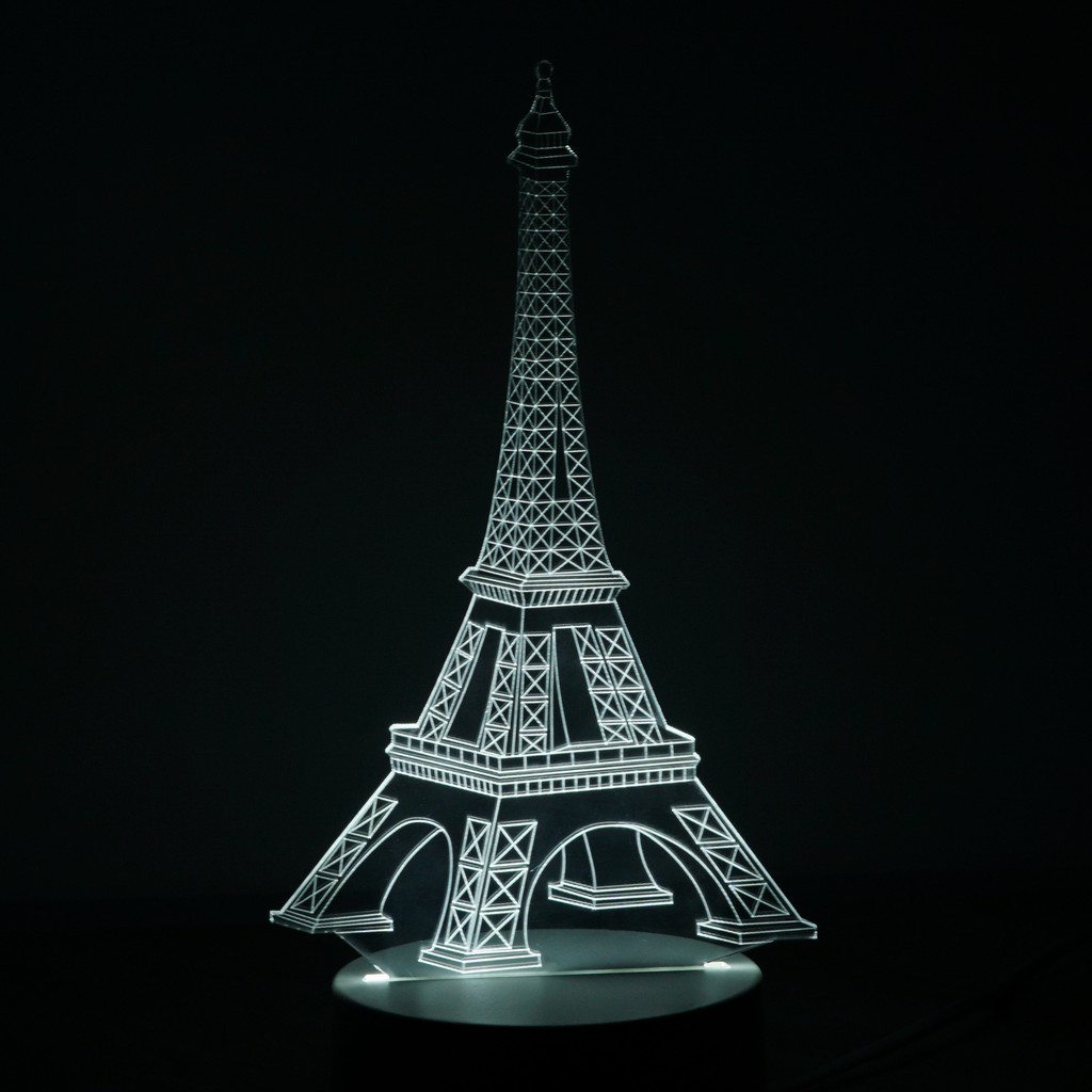 Lampu Meja Akrilik 3D | Lampu Tidur | Lampu Hias