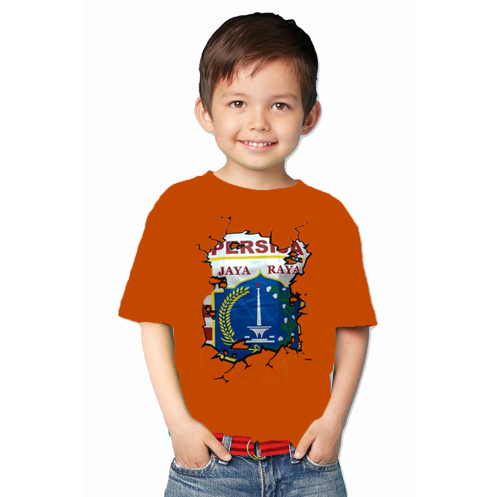 Bayar Ditempat COD KAOS BAJU DISTRO Anak BOLA The Jak Angel PERSIJA PERSIJA KEEP SUPPORT ORANGE