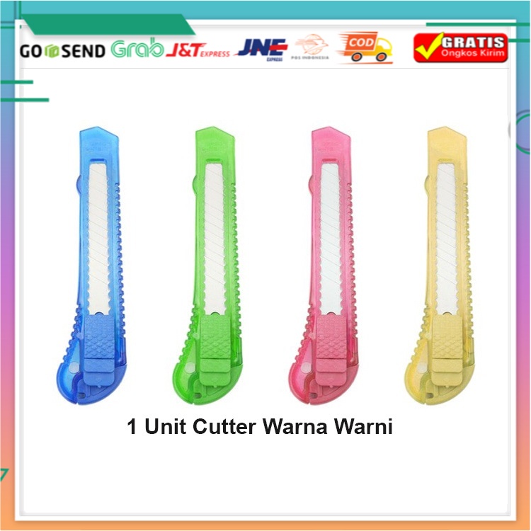 

CUTTER / KATER PLASTIK WARNA BENING TRANSPASARAN MURAH BS Beautiful Store ID