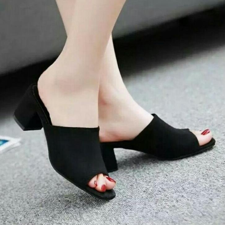 Sandal wanita2022 kekinian Sandal selop sandal heels 5cm –IT.41183