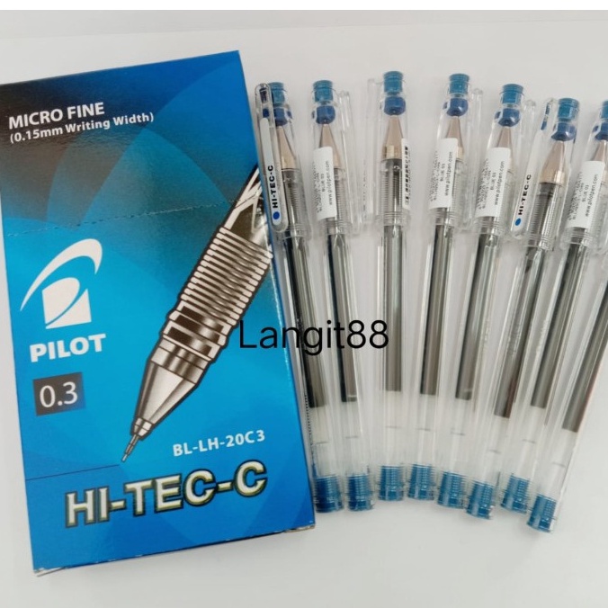 

Pen/Pulpen/Ballpoint Hi-TeC-C Pilot HiTecH (SATUAN) - HITAM - BIRU 0.3 dan 0.4 mm
