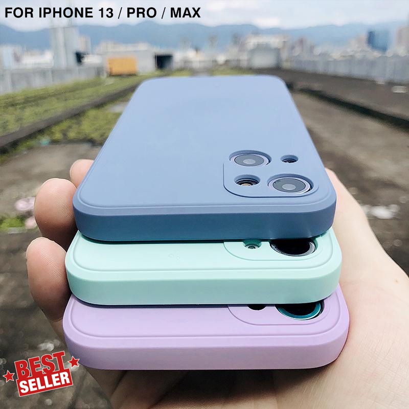 Soft Case Apple Iphone 13, Mini, Pro, Pro Max Liquid Silikon Slim Skin Candy Macaron Bludru
