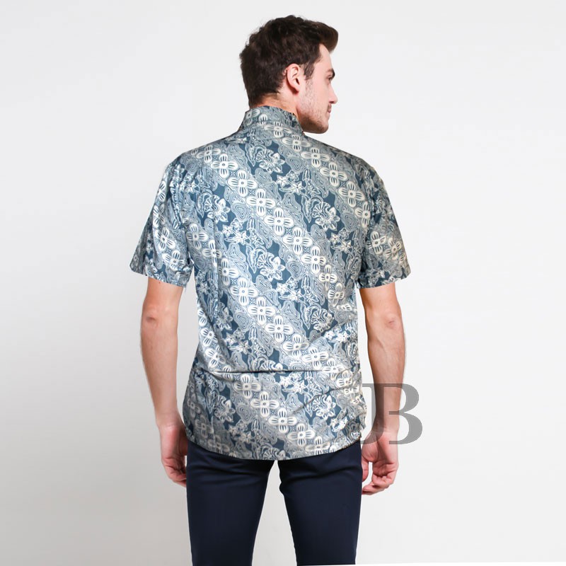 Kemeja Batik Atasan Pria Indigo