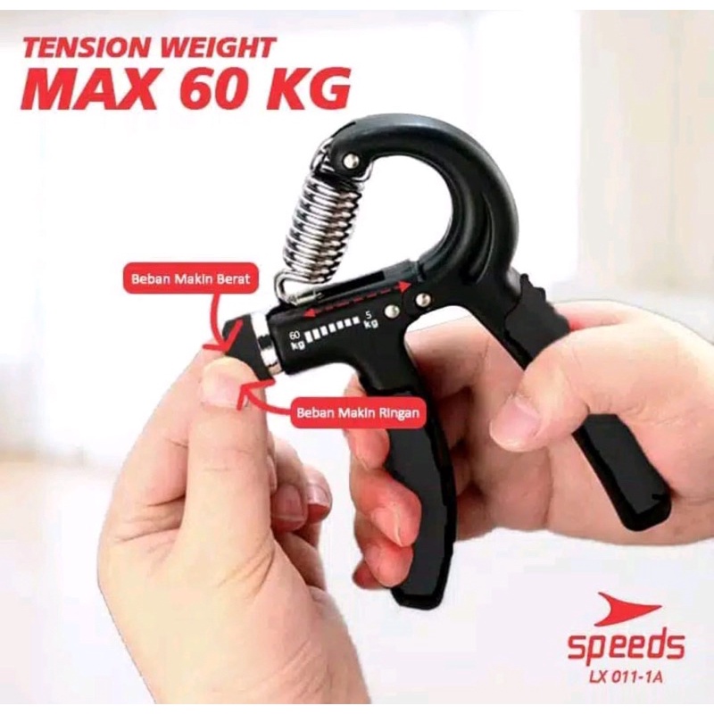 HAND GRIP/HANDGRIP ADJUSTABLE 5-60 KG ALAT LATIHAN OTOT/PENGUAT TANGAN-1