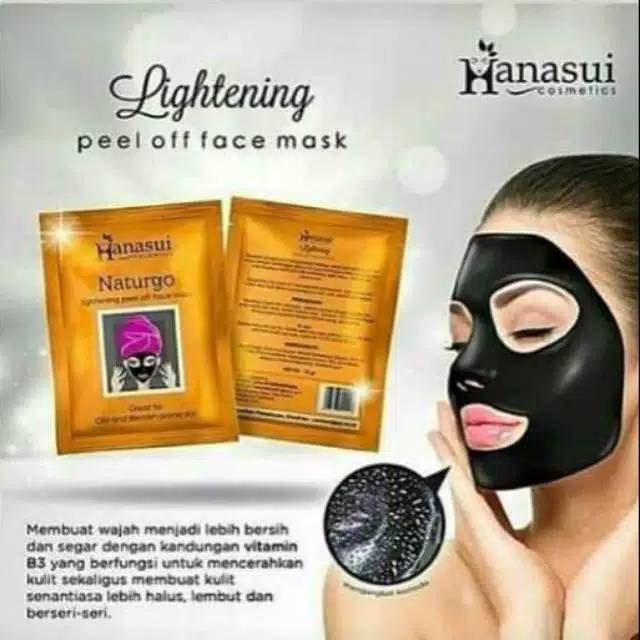 Masker Hanasui gold BPOM/masker Naturgo black