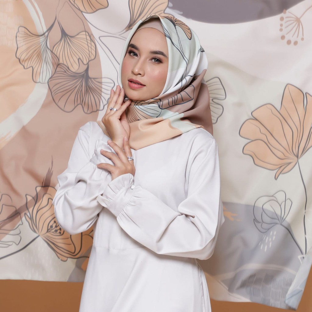 KERUDUNG SEGI EMPAT PRINTING MOTIF - JILBAB SEGIEMPAT BALQIS