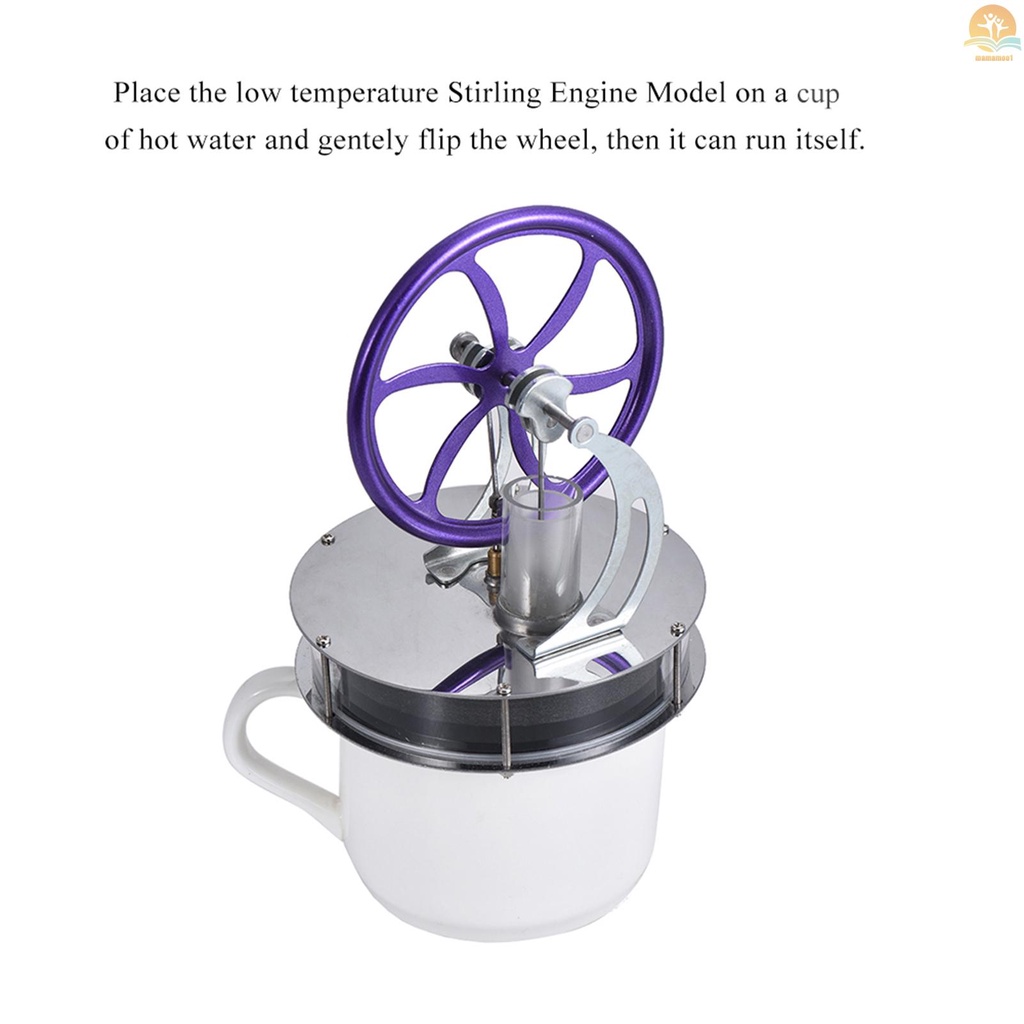 Low Temperature Stirling Engine Motor Model Heat Steam Education Toy DIY Kit