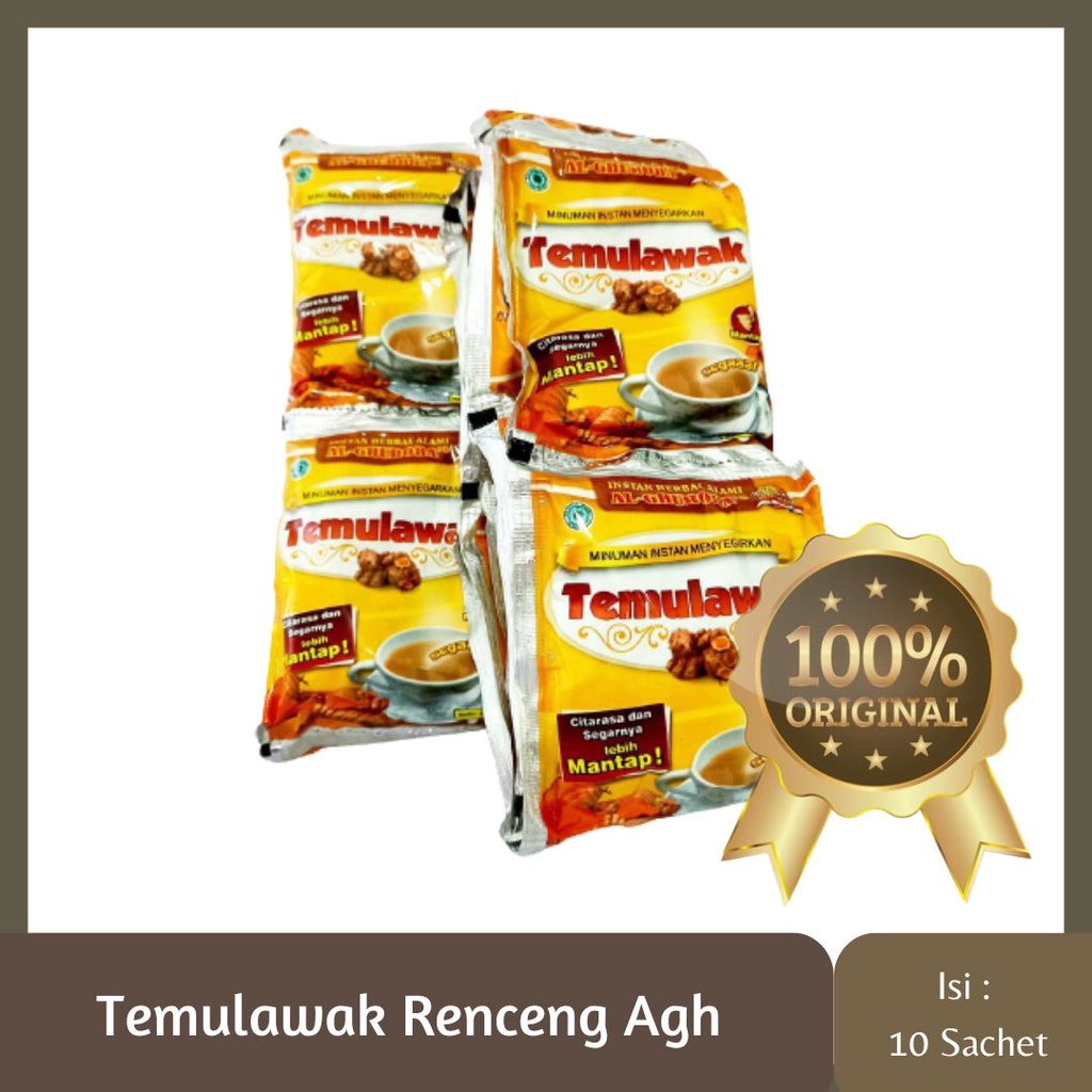 

TEMULAWAK AL GHUROBA MINUMAN HERBAL TEMULAWAK ISI 10 SACHET