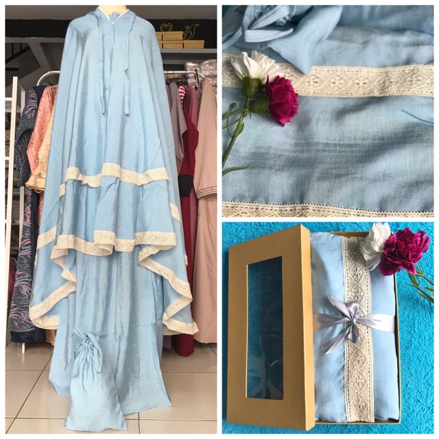 MUKENA DEWASA SILKY POLOS PREMIUM