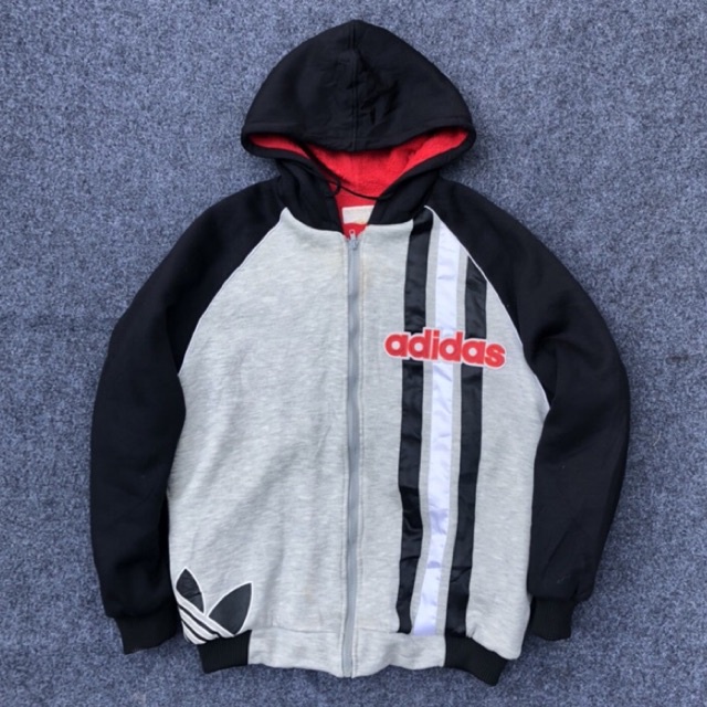 VINTAGE ZIP HOODIE ADIDAS SECOND DAN BEKAS