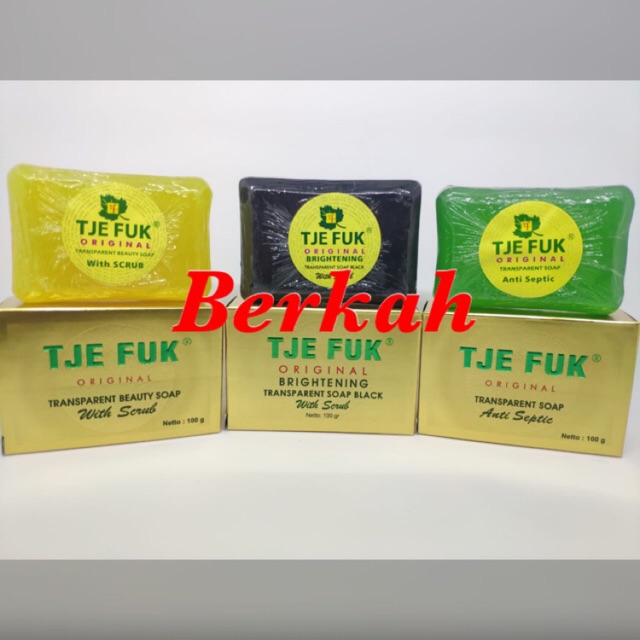 SABUN TJE FUK / TJEFUK SABUN / SABUN TJE FUK HITAM / KUNING / HIJAU