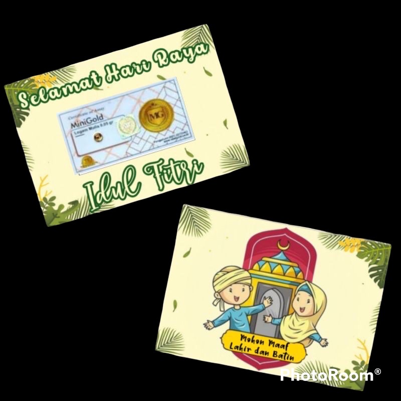 

amplop mini gold/ baby gold/ mini gram/ emas kecil edisi idul fitri