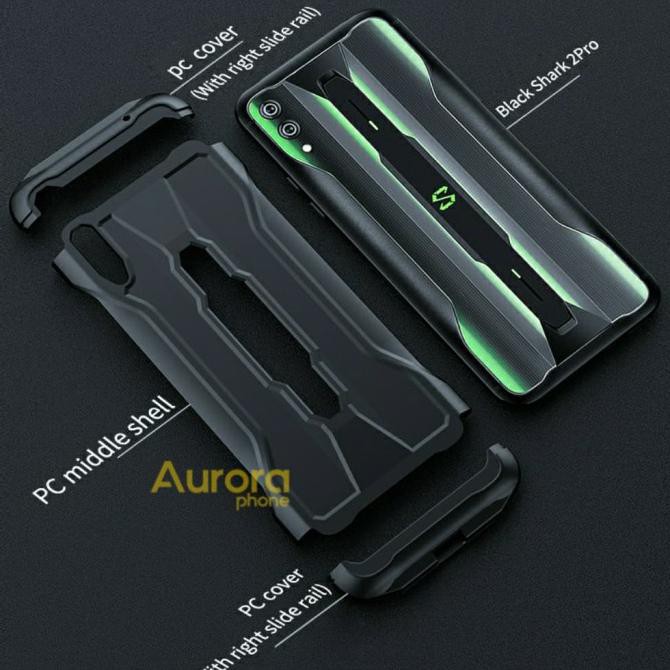 XIAOMI BLACK SHARK 2 HARDCASE ARMOR FULL COVER GKK CASING BLACKSHARK 2 - HITAM FULL