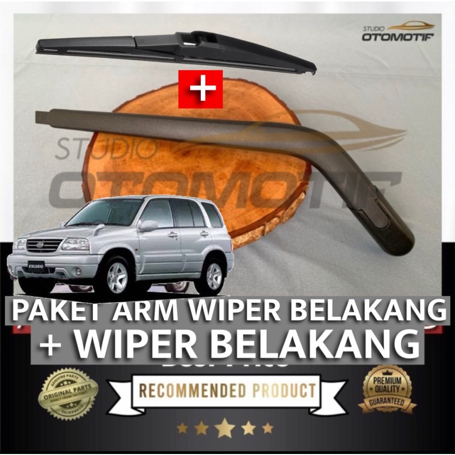 PAKET GAGANG DAN KARET WIPER BELAKANG GRAND ESCUDO XL7 XL 7 2003-2006
