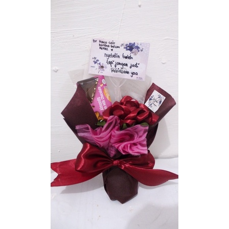 

buket bunga coklat mini