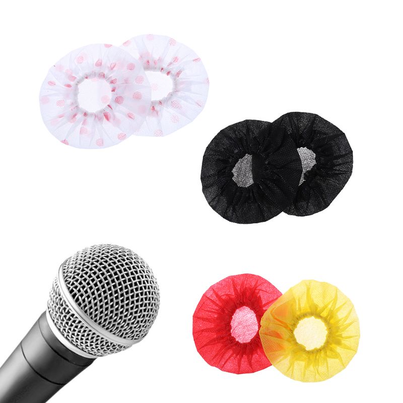 Vivi Disposable Non-woven Microphone Cover 10 50pasang Penutup Pelindung Mikrofon