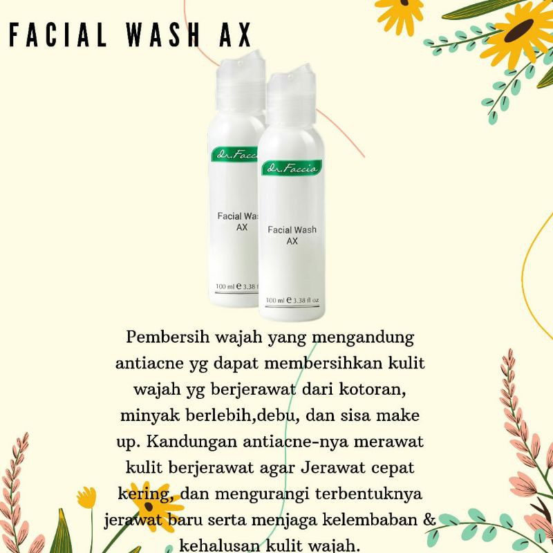 Dr. Faccia - dr faccia Facial wash ax (jerawat)