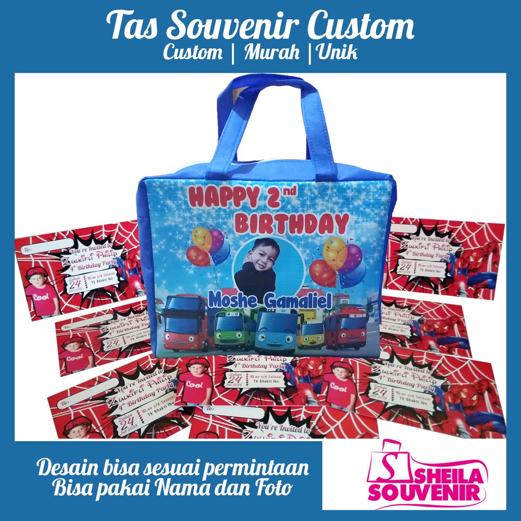 

Paket Souvenir Ultah Tas Ulang Tahun dan Undangan