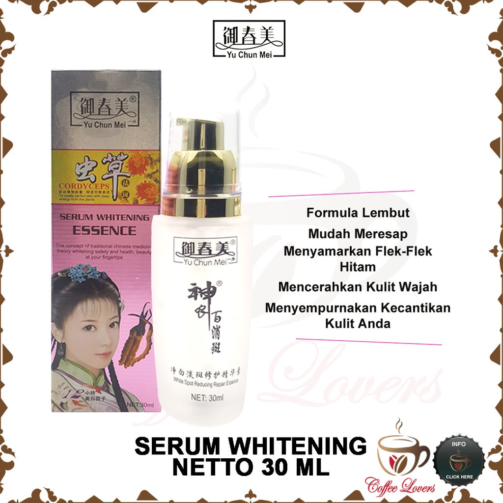 SERUM YU CHUN MEI CORDYCEPS  SERUM WHITENNING ORIGINAL BPOM IMPORT