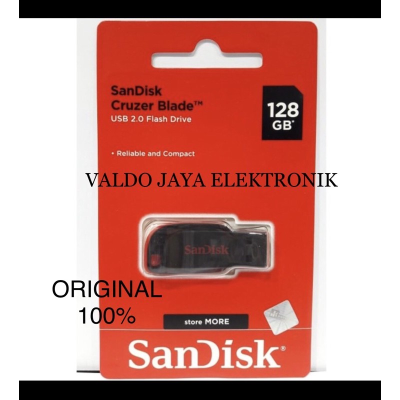 SANDISK USB Flash Disk 128GB USB Sandisk 128GB Flashdisk Sandisk 128 GB Cruzer Blade