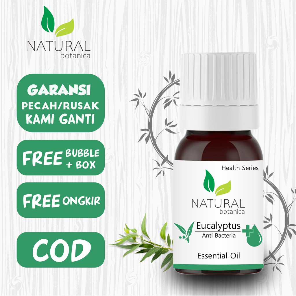 Natural Botanica Eucalyptus Essential Oil Pure Minyak Esensial Ekaliptus Aroma Terapi Diffuser Humidifier