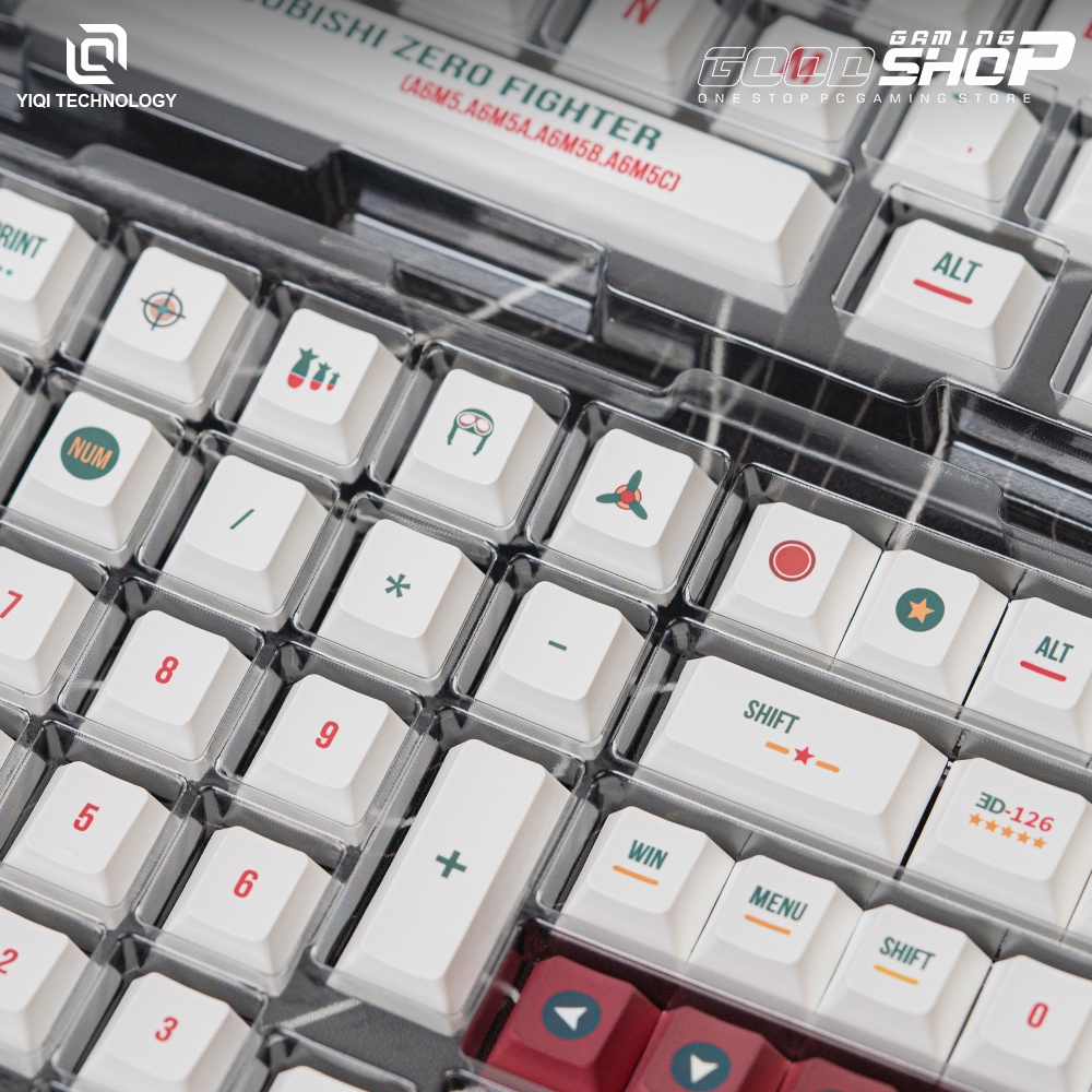 Yiqi Keycaps Airplane PBT Dye Sub Cherry Profile