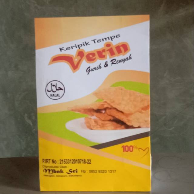 

Keripik tempe VERIN