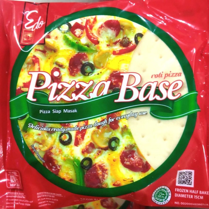 Pizza Base Edo (Diameter 15cm) adonan pizza tepung pizza kulit pizza