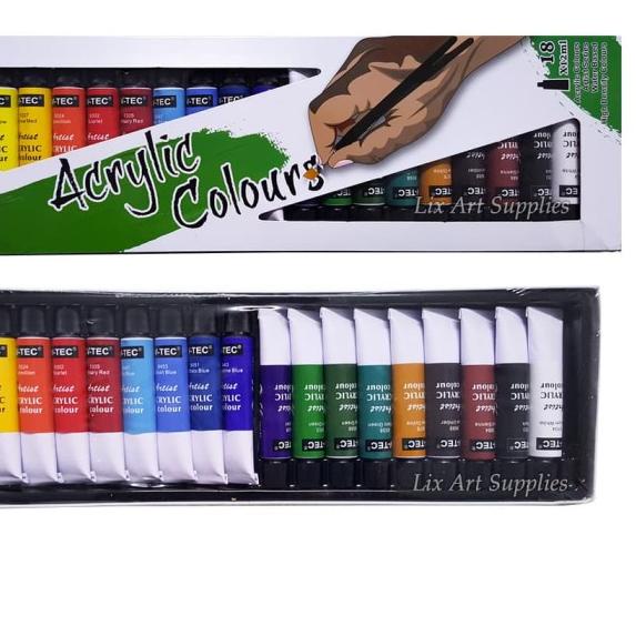 

™ V-Tec Acrylic Color Set 18 - 818A/ Cat Akrilik V-Tec 818-A ☛