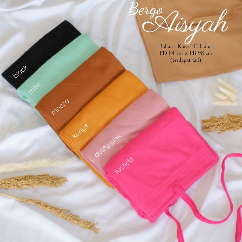 TERMURAHH!!! HIJAB DEWASA MUSLIMAH BERGO MARYAM TALI BEST SELLER BAHAN KAOS TC HALUS - BISA COD