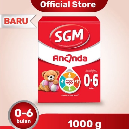 SGM Ananda Susu Formula Bayi Bubuk 0-6 Bulan 1000gr