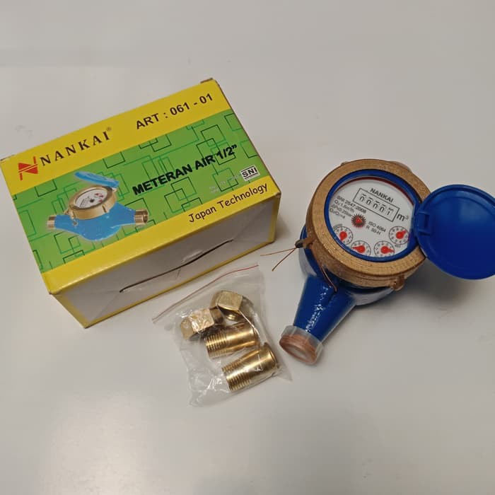 meteran air besi NANKAI 1/2" SNI
