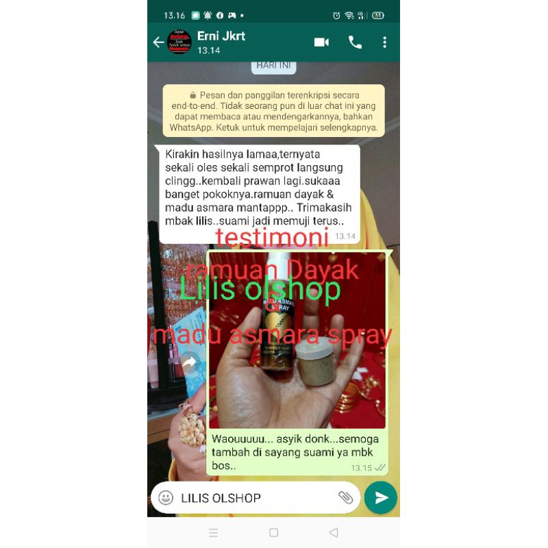 

madu asmara spray & ramuan dayak