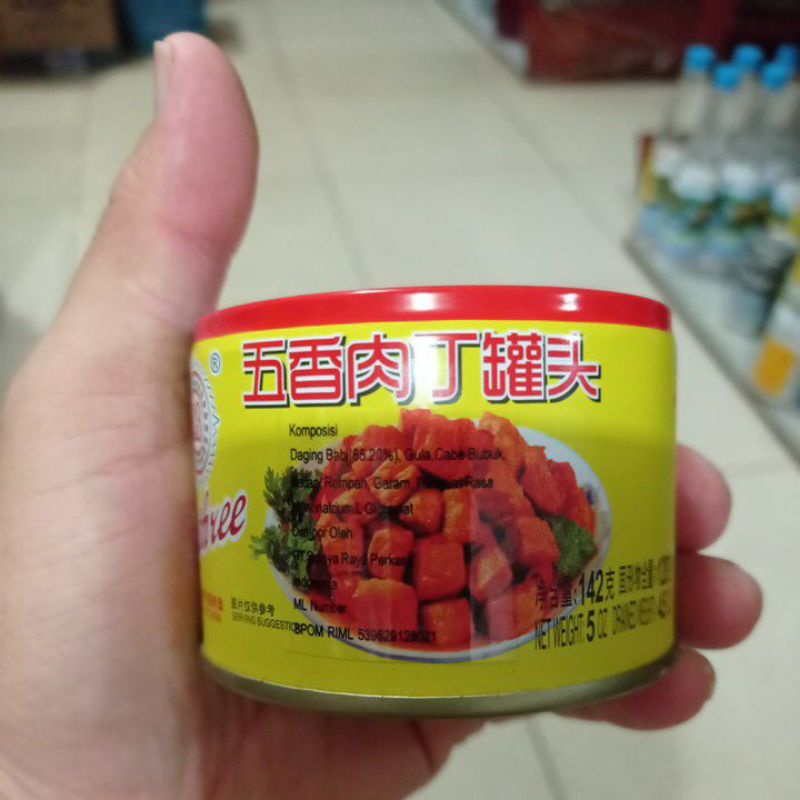 

Q-three Daging babi kalengan 142gr