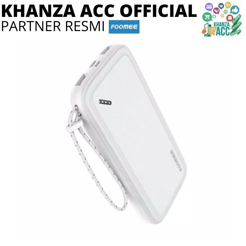 KHANZAACC Foomee PowerBank AU10 10000mAh Dual USB Output dan Input