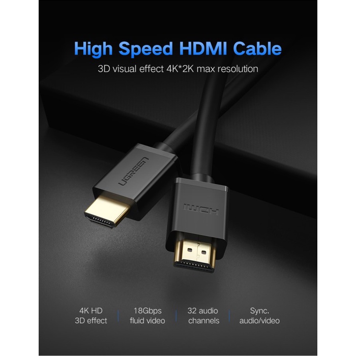 UGREEN Kabel HDMI 2.0 4K HDR - HD104