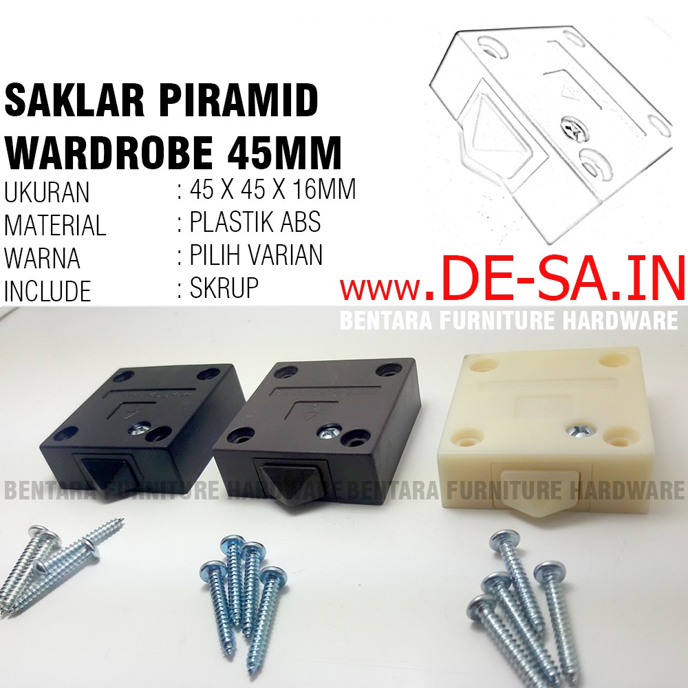 Saklar Piramid 202 Lampu Pintu Lemari Geser (Wardrobe Switch)