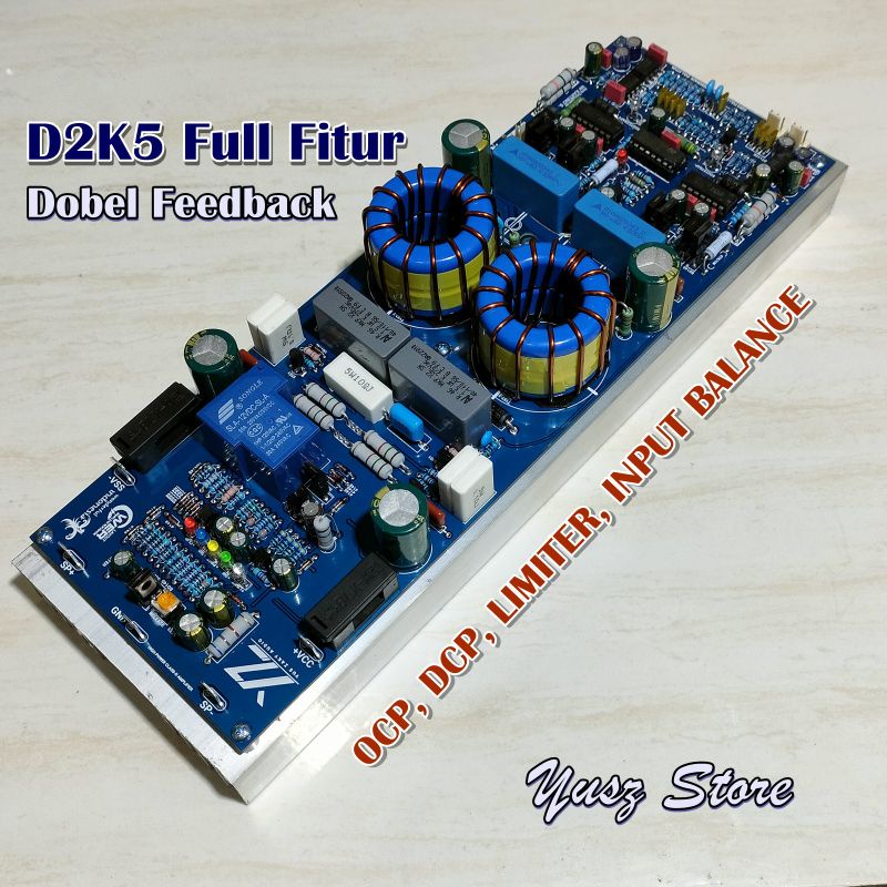 Class D 2k5 Fullbridge D2K5 Dobel Feedback Kit Power Amplifier + limiter.